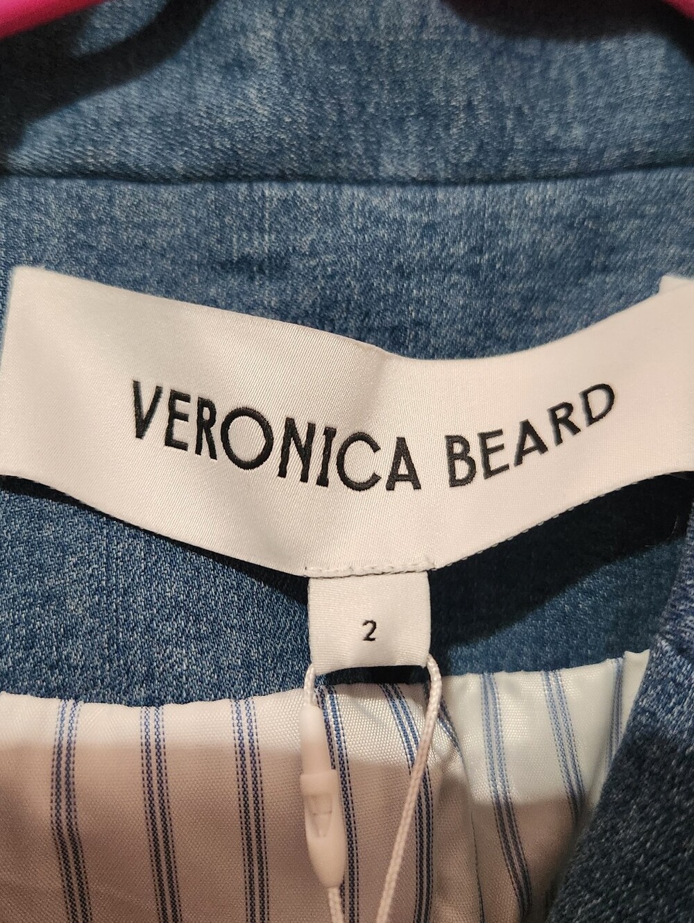 Veronica Beard Randy Denim Dickey Jacket Size 2 New With Tag - Picture 6 of 8